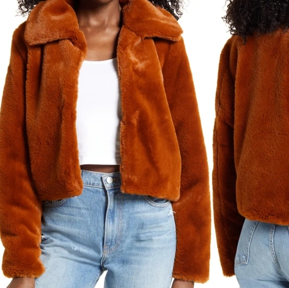 Blank NYC Jackets & Blazers - ⭐2X HOST PICK⭐ BlankNYC Faux Fur Crop Jacket